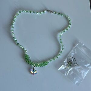 (4 for $20) Butterfly Beaded Necklace & Earrings